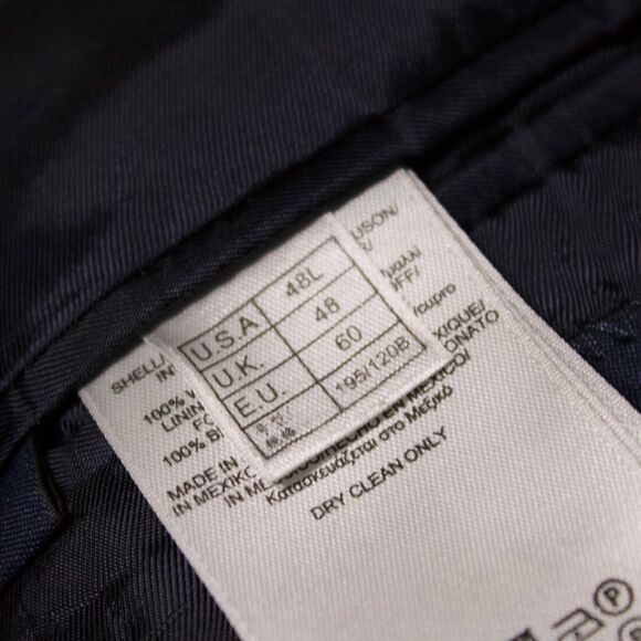 Brooks Brothers 346 Classic Navy Blue Blazer Gold Buttons 100% Wool Men Size 48L - Picture 13 of 15